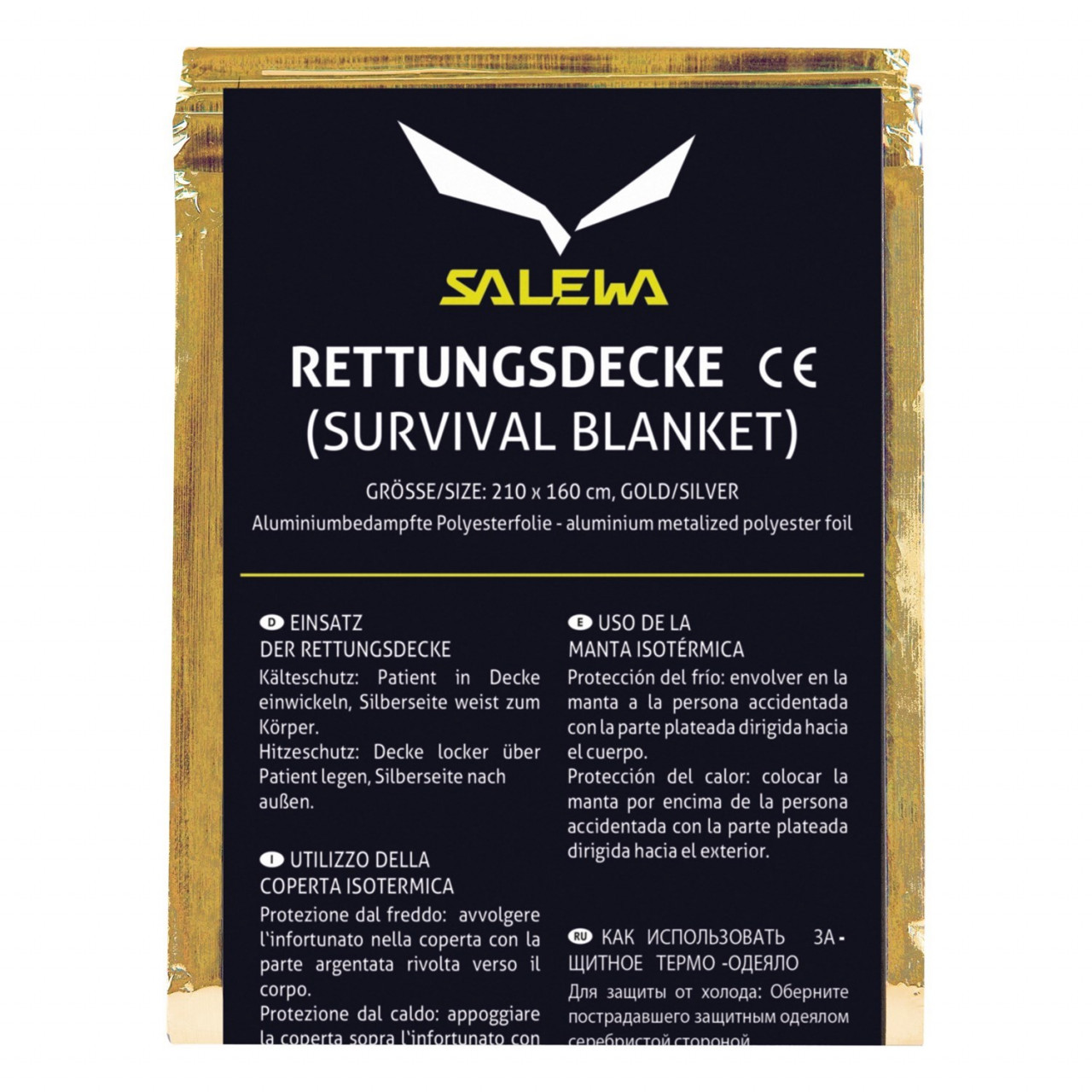 Salewa Rescue Blanket Grey/Gold/Silver JRD-150486